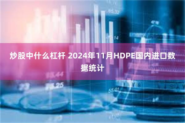 炒股中什么杠杆 2024年11月HDPE国内进口数据统计